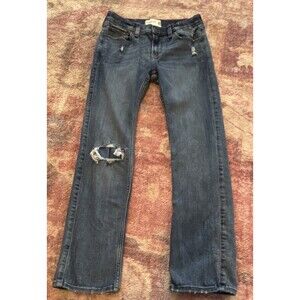 Abercrombie Kids Skinny Distressed Denim Jeans Blue Size 11/12 Regular